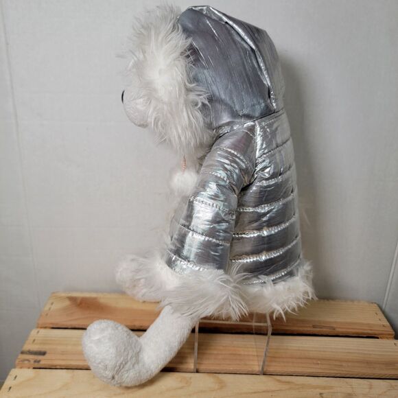 Bath & Body Works White Polar Bear "Igloo" w/ Silver Hooded Jacket - Picture 5 of 8
